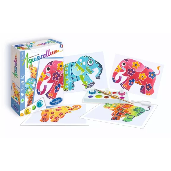 Aquarellum mini: elefánt (Sentosphere) SA6001