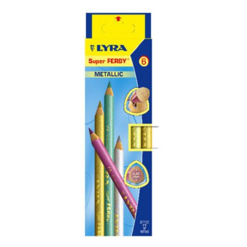 LYRA Super Ferby metál, 6 színű lakkozott ceruzakészlet