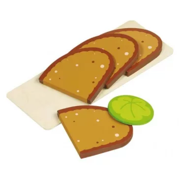 Szeletelt kenyér, saláta fából (GOKI) GK51812