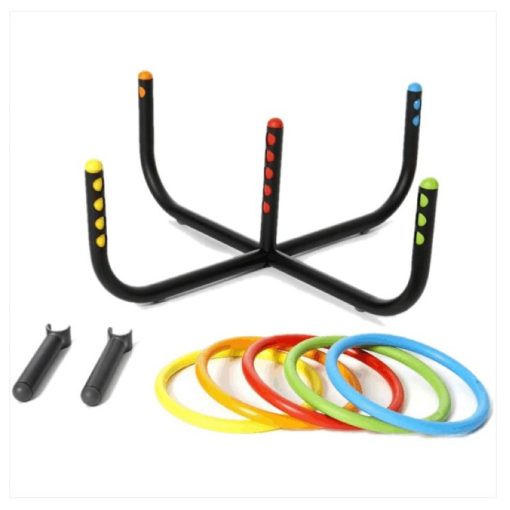 Karikadobáló állvány 5 karikával, GS2908 GONGE