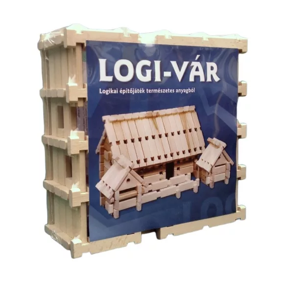 Logi-Vár fa építőjáték I. 86 db-os készlet