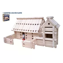 Logi-Vár fa építőjáték II. 172 db-os készlet, AKCIÓS CSOMAG!