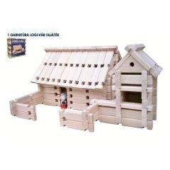   Logi-Vár fa építőjáték II. 172 db-os készlet, AKCIÓS CSOMAG!