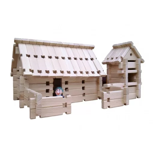 Logi-Vár fa építőjáték II. 172 db-os készlet, AKCIÓS CSOMAG!