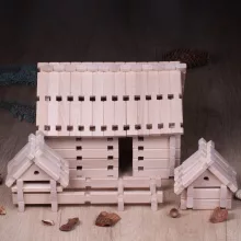 Logi-Vár fa építőjáték II. 172 db-os készlet, AKCIÓS CSOMAG!