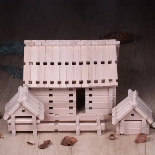 Logi-Vár fa építőjáték II. 172 db-os készlet, AKCIÓS CSOMAG!