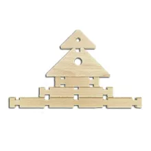 Logi-Vár fa építőjáték II. 172 db-os készlet, AKCIÓS CSOMAG!