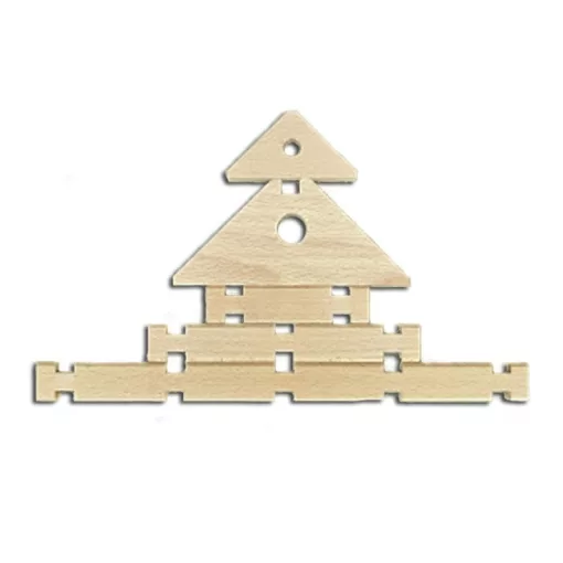 Logi-Vár fa építőjáték II. 172 db-os készlet, AKCIÓS CSOMAG!