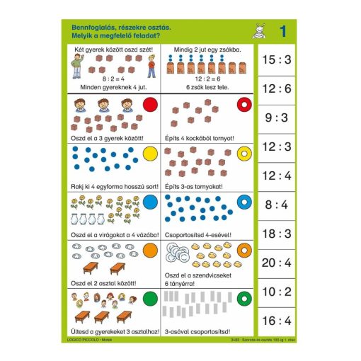 Számfogócska: szorzás és osztás 100-ig, 1. rész - LOGICO Piccolo