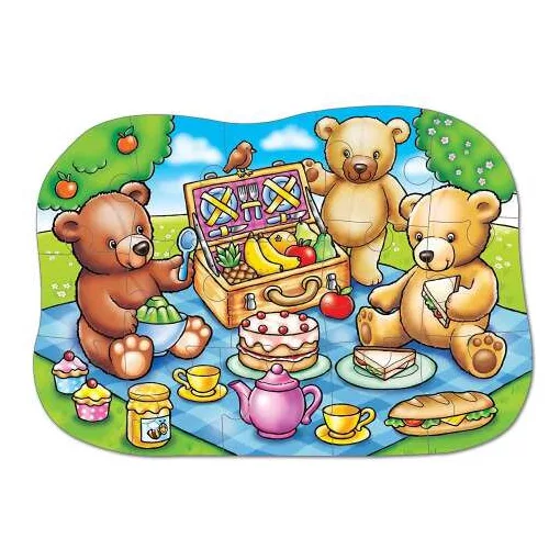 Mackó piknik Puzzle (Teddy bears' picnic), ORCHARD TOYS OR226