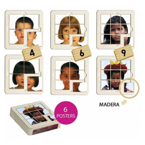 A világ gyerekei - 6 fotó-puzzle AKR 55104 KIFUTÓ Termék