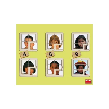 A világ gyerekei - 6 fotó-puzzle AKR 55104 KIFUTÓ Termék