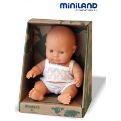   Európai fiú fehérneműben, 21 cm-es, dobozos, MINILAND, ML31121