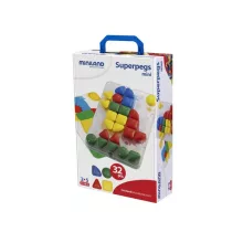 Óriás Coloredo pötyi készlet: mini szett, 32 db-os, 39 mm-es, MINILAND Superpegs ML95083