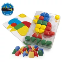 Óriás Coloredo pötyi készlet: mini szett, 32 db-os, 39 mm-es, MINILAND Superpegs ML95083
