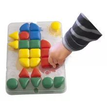 Óriás Coloredo pötyi készlet: mini szett, 32 db-os, 39 mm-es, MINILAND Superpegs ML95083