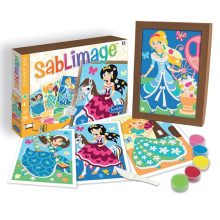 Homokszórós képek: hercegnők, képkeretté alakítható dobozban (Sentosphere) SA898