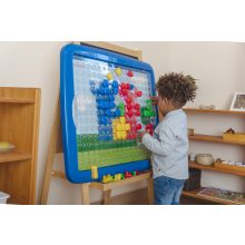 Óriás fali tábla Coloredo pötyihez, 84x70 cm-es, MINILAND Superpegs ML95070