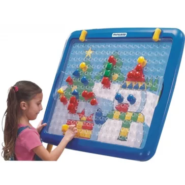   Óriás fali tábla Coloredo pötyihez, 84x70 cm-es, MINILAND Superpegs ML95070