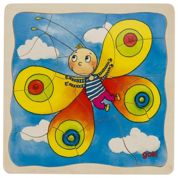 Réteg-puzzle: pillangó fejlődése (GOKI) GK57523