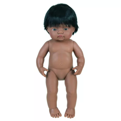 Baba: latin-amerikai fiú, hajas, 38 cm-es, vízálló (MINILAND) ML31057
