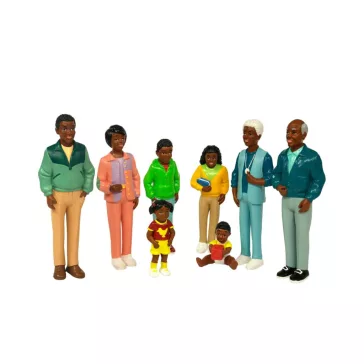 Afrikai család: 8 db-os (Miniland) ML27396 