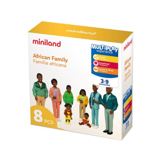 Afrikai család: 8 db-os (Miniland) ML27396 