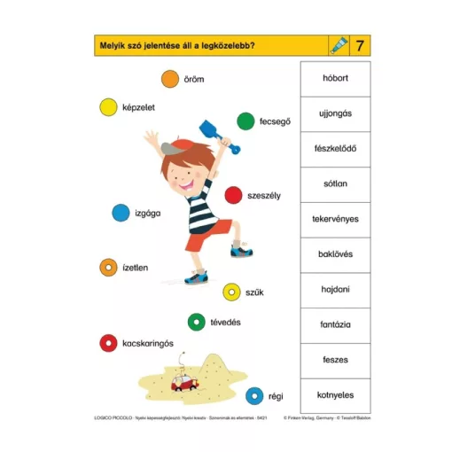 Nyelvi kreatív, szinonímák és ellentétek - LOGICO Piccolo