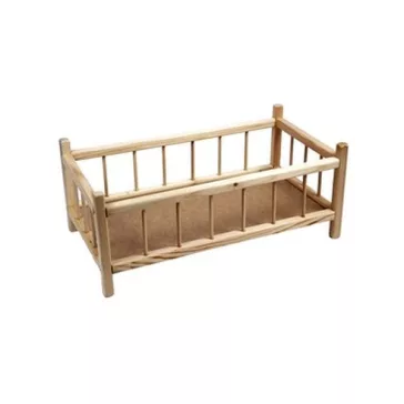 Babaágy rácsos, kicsi, fenyő 40cm*20cm*15cm