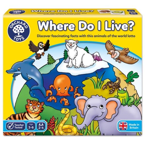 Hol laknak az állatok? (Where Do I Live?), ORCHARD TOYS OR069