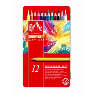 Supracolor 12 színű ceruza fém dob. Caran d'Ache