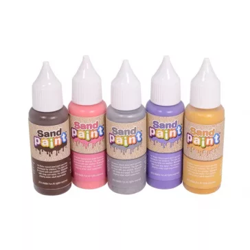   Homokfestő szett 5 dekorációs színnel Sand Paint deco WB180-002 5+