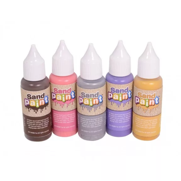 Homokfestő szett 5 dekorációs színnel Sand Paint deco WB180-002 5+