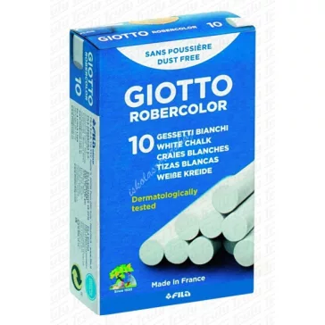 Giotto fehér táblakréta: 10 db-os, hengeres 