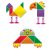 Mókás Tangram, mágneses utazójáték, MINILAND ML31965