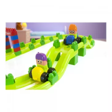   SuperBlocks autóversenypálya: 70 db-os, 2 autóval (MINILAND) ML32345