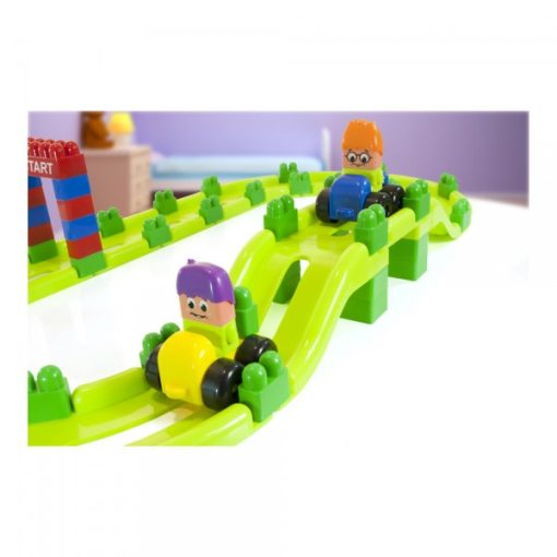 SuperBlocks autóversenypálya: 70 db-os, 2 autóval (MINILAND) ML32345