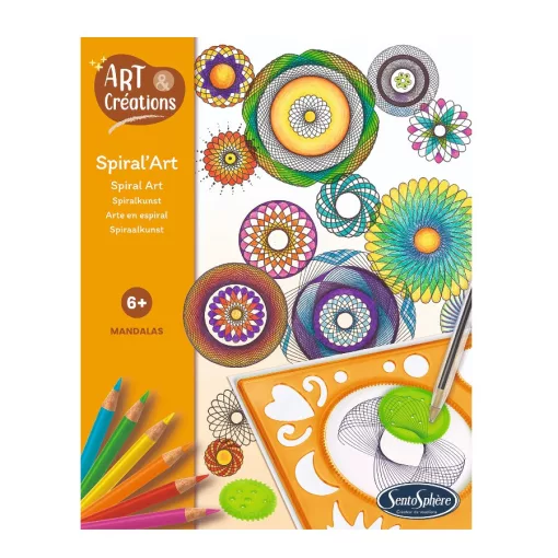Spiral Art: mandala készítő kreatív szett (Sentosphere) SA20810