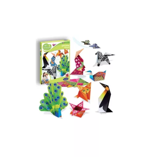 Origami készlet: színes, mintás papírokkal (Sentosphere) SA43000