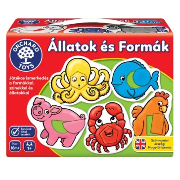   Formakereső: Állatok és formák/alakzatok (Animal Shapes) ORCHARD TOYS OR021