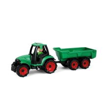 Traktor utánfutóval, Trucky 36 cm-es, műanyag