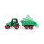 Traktor utánfutóval, Trucky 36 cm-es, műanyag