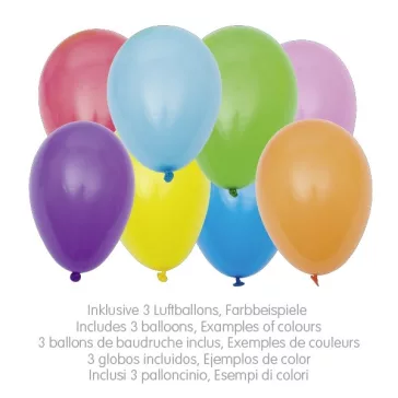 Kishajó lufi hajtással fából, 3 lufival (GOKI) GK63916