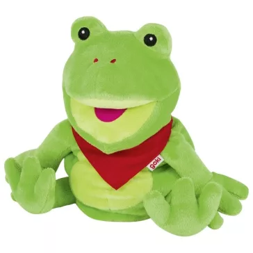 Kesztyűbáb: béka, 30 cm, bélelt (GOKI) GK51785