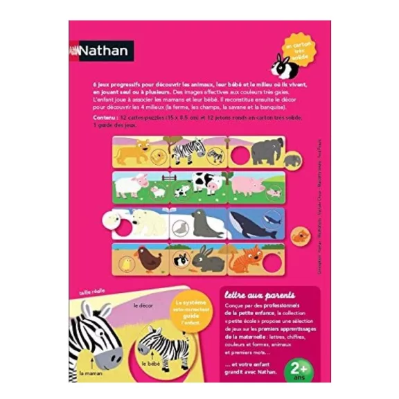 Anyaállatok és kicsinyeik puzzle, NA31401 2+