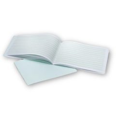   Füzet CSOM. 10 db írástanuló, 3x9 mm vastag színes sorokkal A/4 fekvő wawa