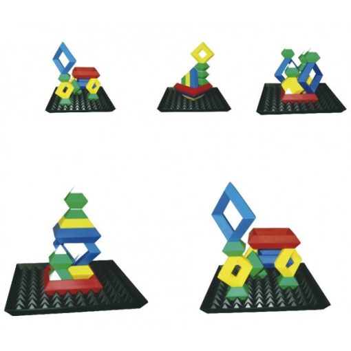 Háromszög Puzzle szett alaplappal