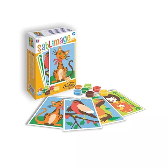 Homokszórós mini képek: Barátaink (cica, kismadár, kislány, lovacska) SA8100 (Sentosphere)