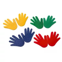 Kéz szett 6 pár 6 szín, 12 db 15x15 cm gyerek kéz