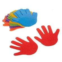 Kéz szett 6 pár 6 szín, 12 db 15x15 cm gyerek kéz